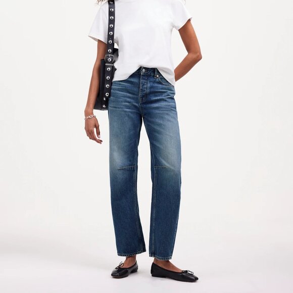 Madewell - The Darted Barrel Leg Jean - NWT - Picture 1 of 9